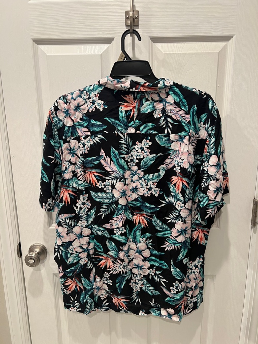 George Black Tropical Floral Short-Sleeve Button Shirt - Picture 6 of 6